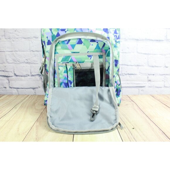 LL Bean Deluxe Book Pack 37L Print Fresh Mint Prism - Picture 8 of 12